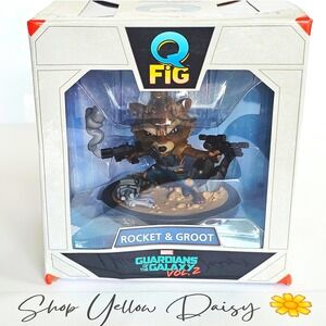 Marvels Guardians of the Galaxy Vol2 Rocket & Groot Action Figure Q Fig NIB 1185